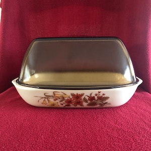 Pyrex Harvest Spray easy Roast circa 1980 #535