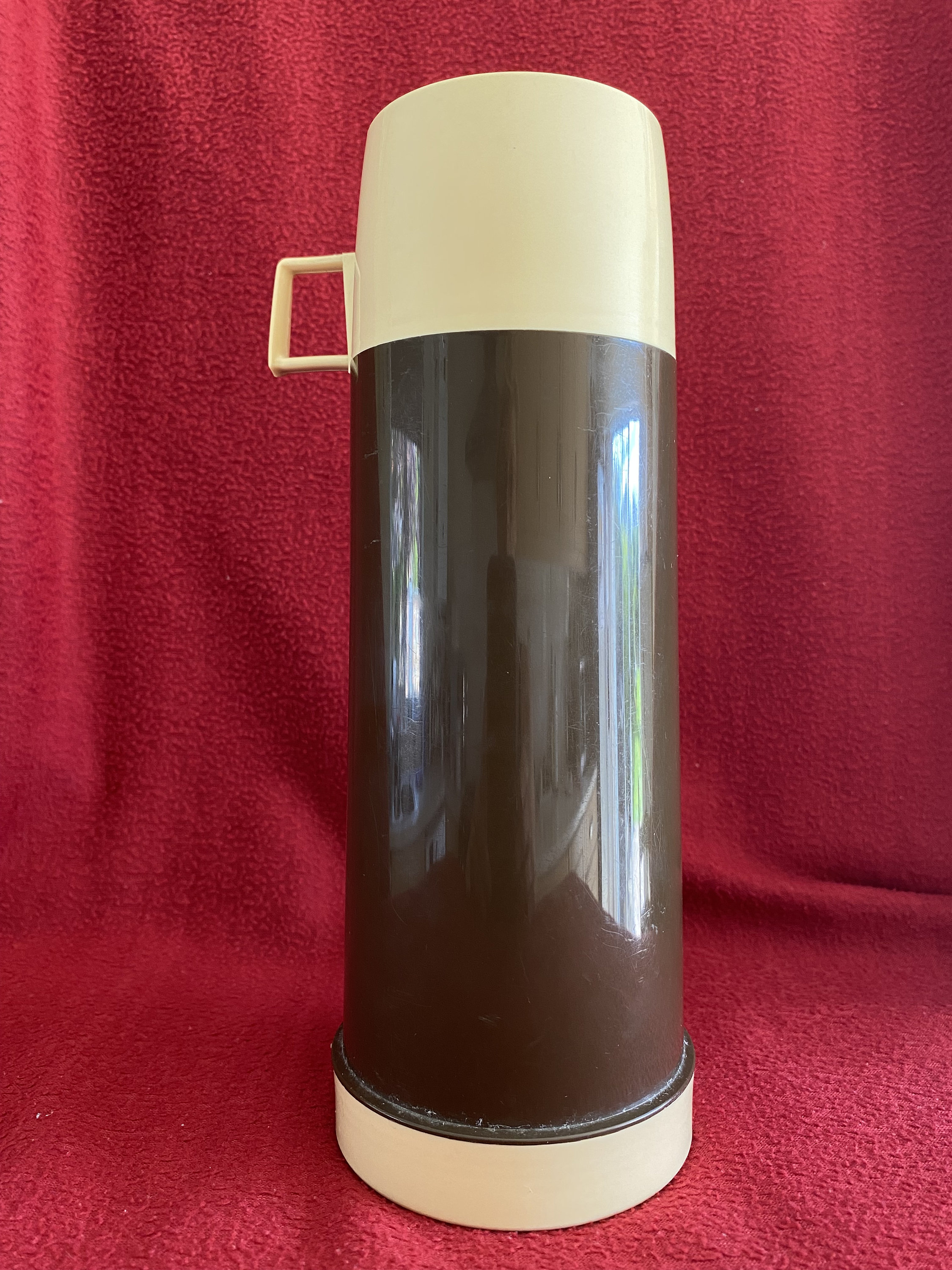 Ancienne Thermos Isotherme En Métal / Vacuum Flask, Min River China Vintage Imgx1200 5441