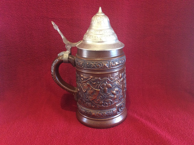 Original King Beer Stein 303W österreich Austria Lidded Beer Etsy