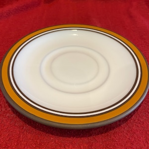 Hornsea Pottery Contour Lancaster Vitramic Saucer. 1970&#39;s
