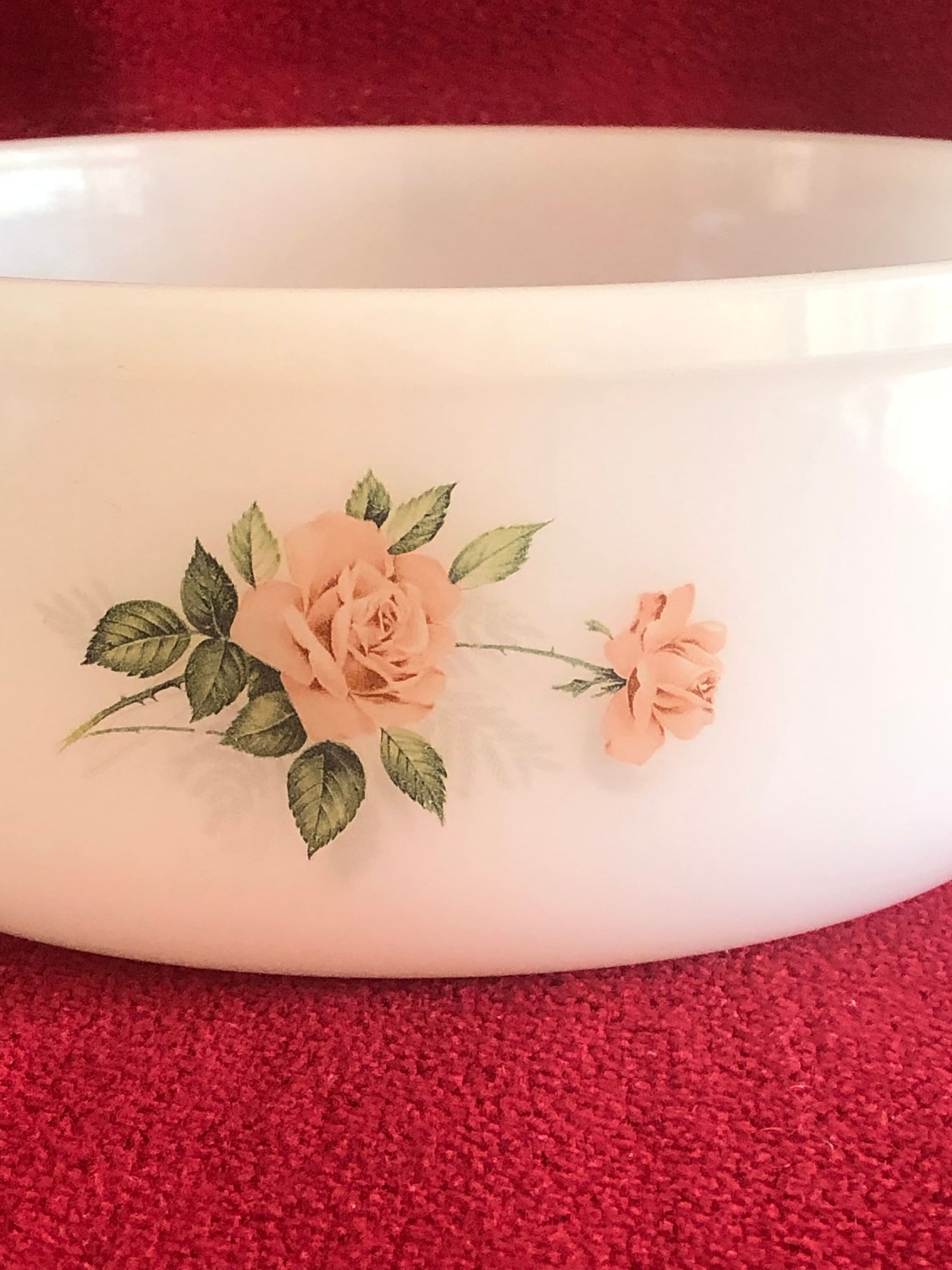 Petit saladier Johnson Brothers modèle Rose Chintz - La Longère - Décoration Brocante