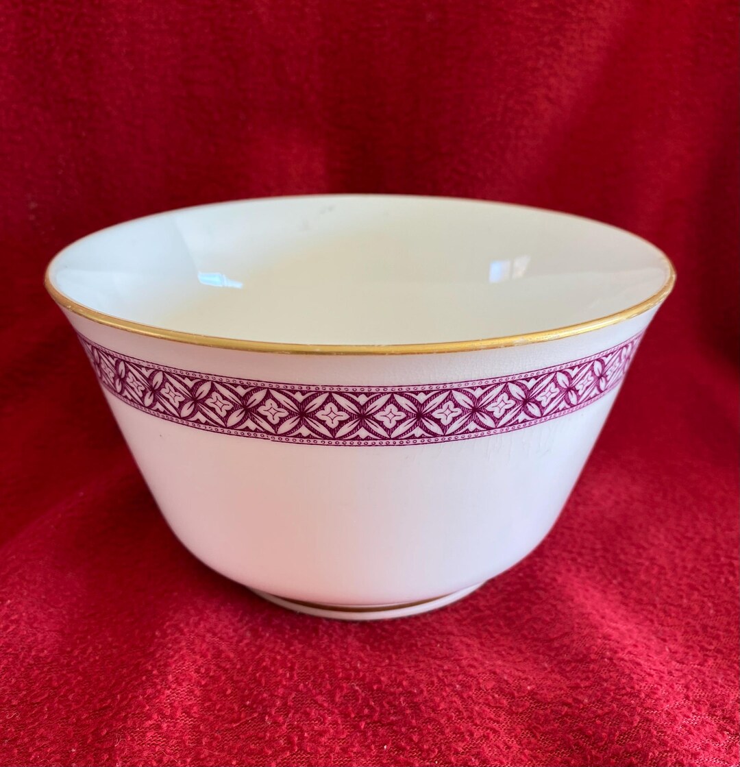 Antique Royal Worcester Porcelain Bowl. Gilt Rim and Décor on Handle ...