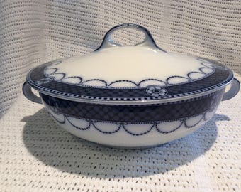 Grimwades Alton Blue Vegetable Tureen 8" diameter circa 1930