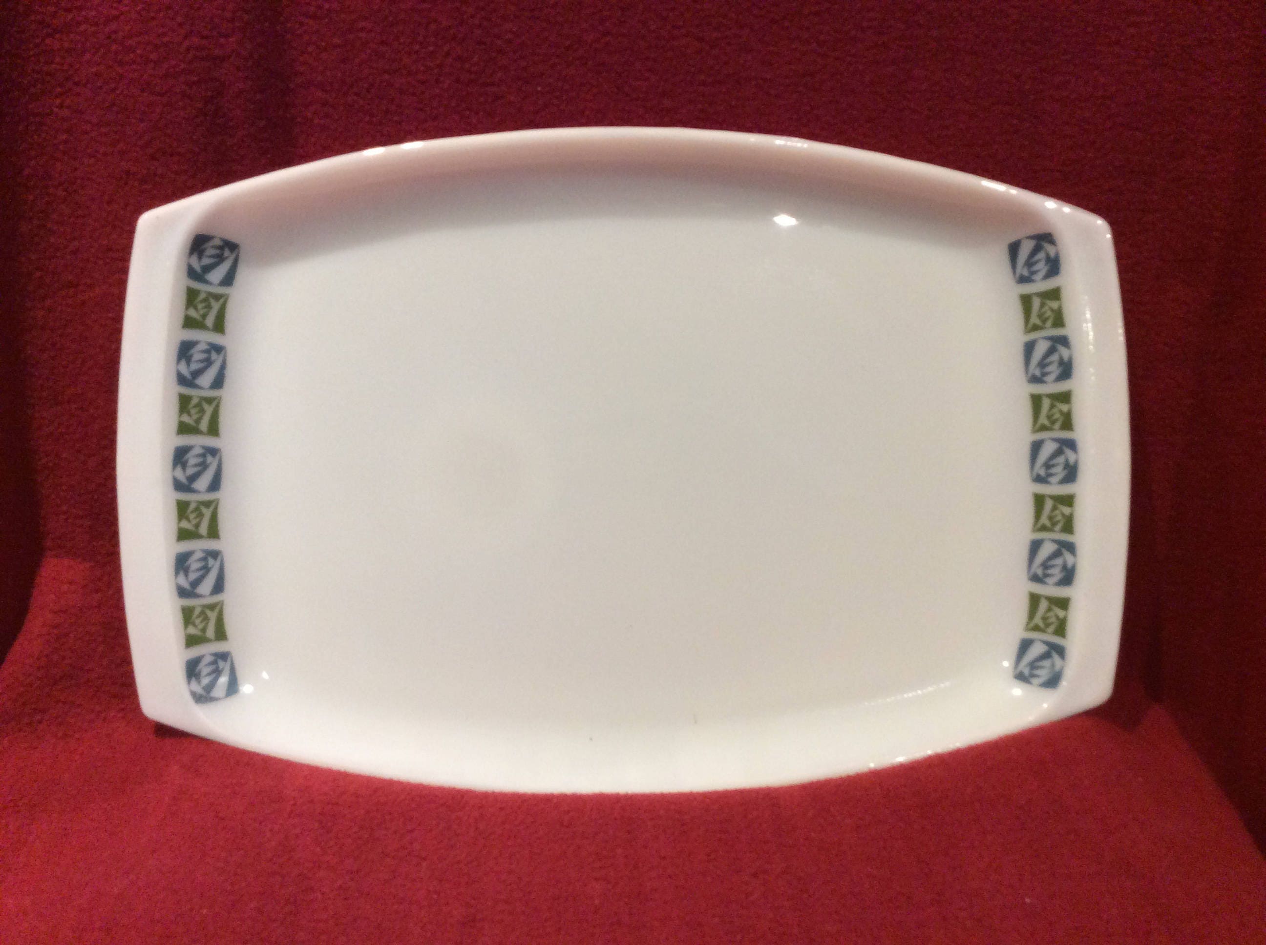 Pyrex JAJ Checkers Platter Serving Tray 9 3/4 x 14 Etsy