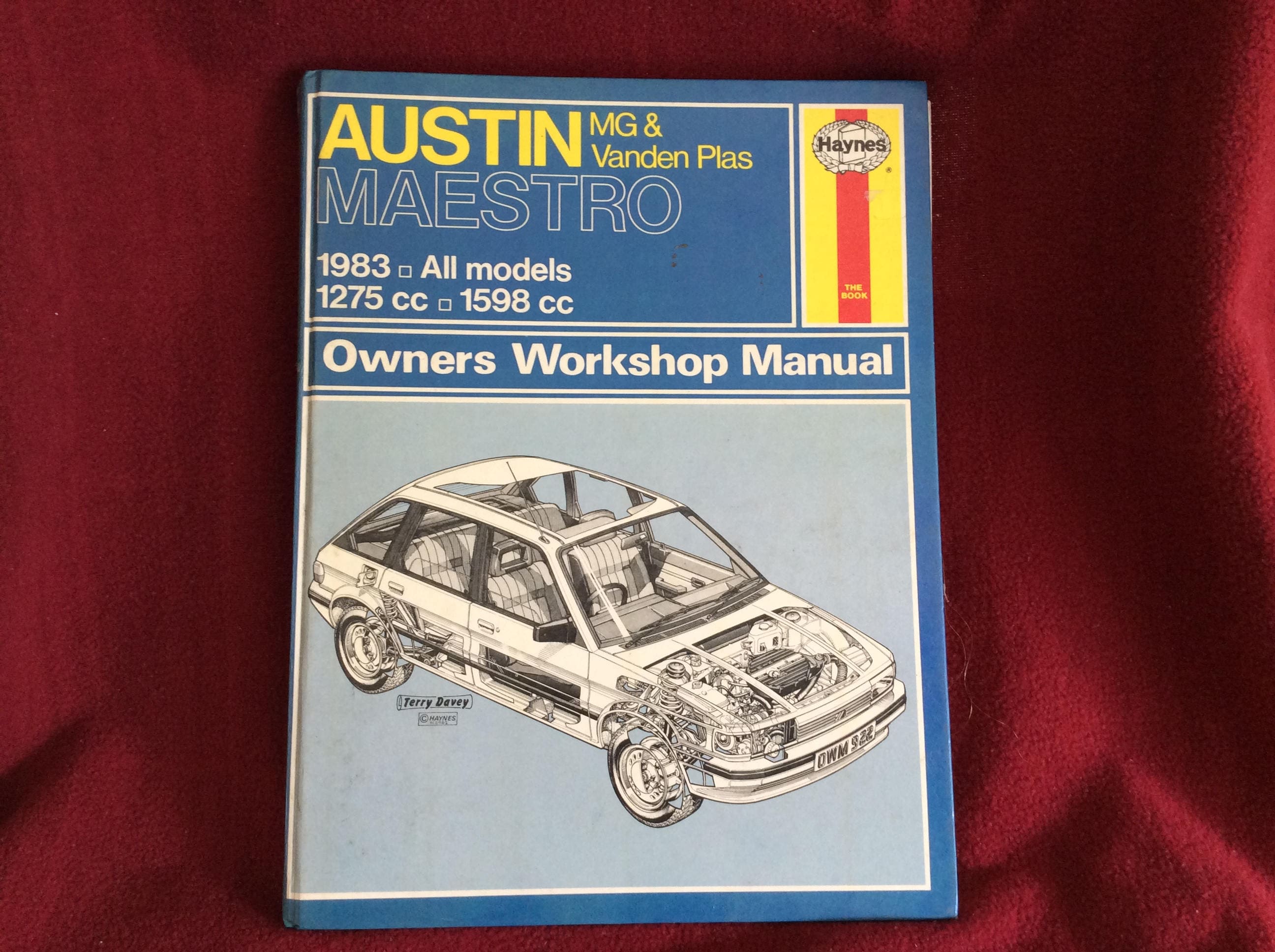 Haynes Owners Workshop Manual Austin MG and Vanden Plas Maestro #922