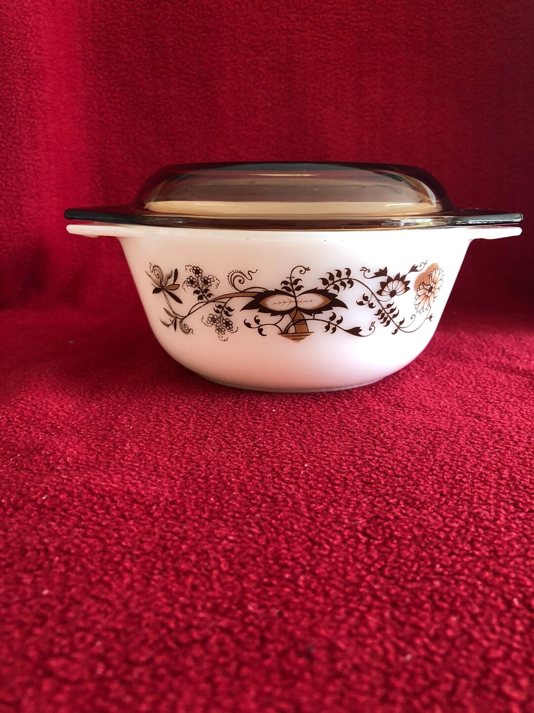 Pyrex Vine Round Casserole Dish 800ml Circa #504 - Etsy UK