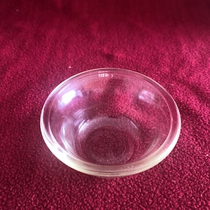 Pyrex Jobling Purser Clear Glass Dish #410 3.5&quot; diameter 1.75&quot; deep