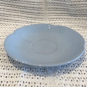 Johnson Bros Greydawn Tea Saucer: Pale Blue Utility Ware