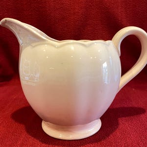 Grindley Peach Petal Ware milk jug. Pitcher. Peach. Grindley England.
