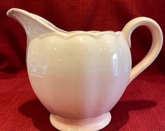 PEACH CHANTILLY × MILK JUG 10ml Vintage Grindley Peach Petal Ware Milk Jug: English Kitchenalia