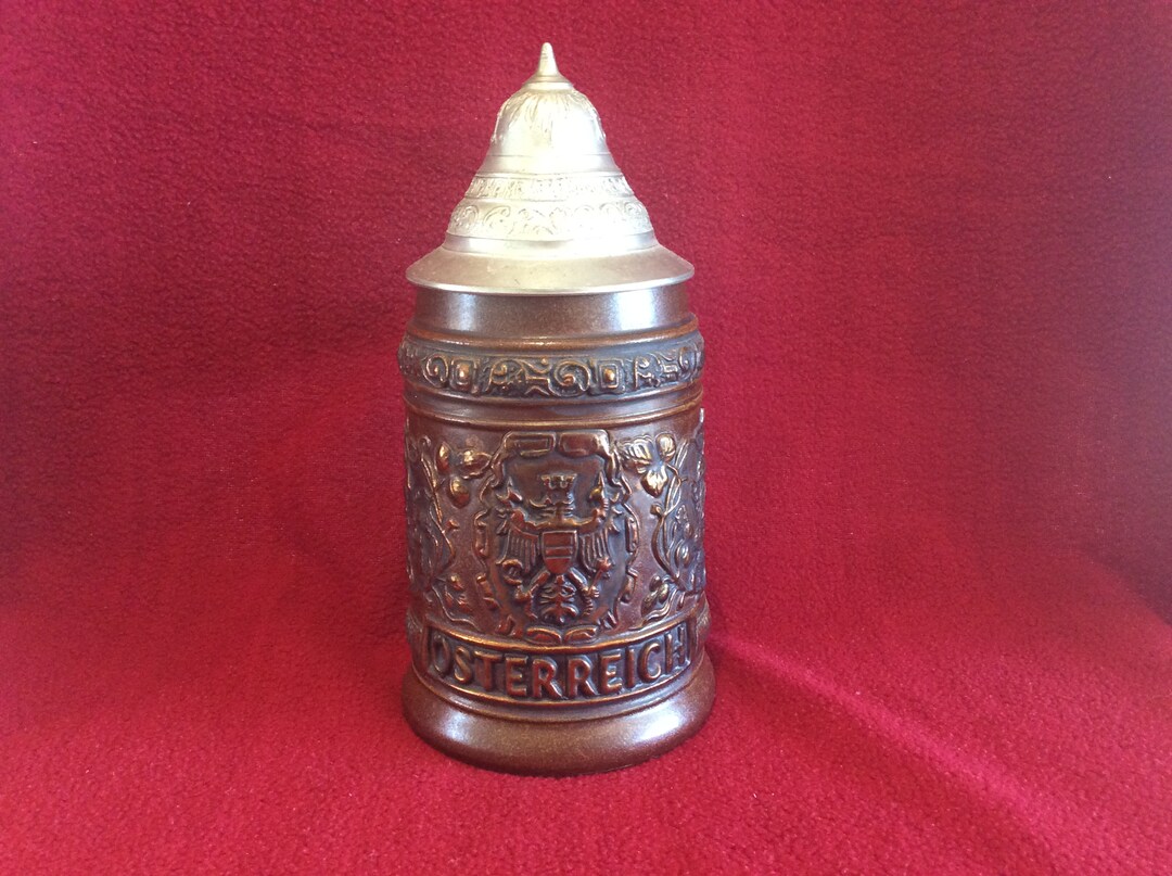 Original King Beer Stein 303W österreich Austria Lidded Beer Stein Etsy