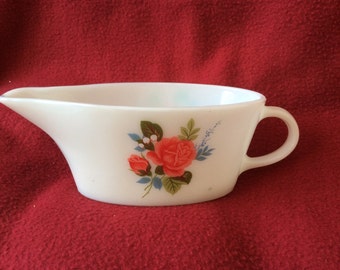 Pyrex JAJ Cottage Rose Gravy Boat