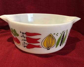 Pyrex JAJ Harvest Senior Space Saver Casserole Dish 4 pint circa 1960