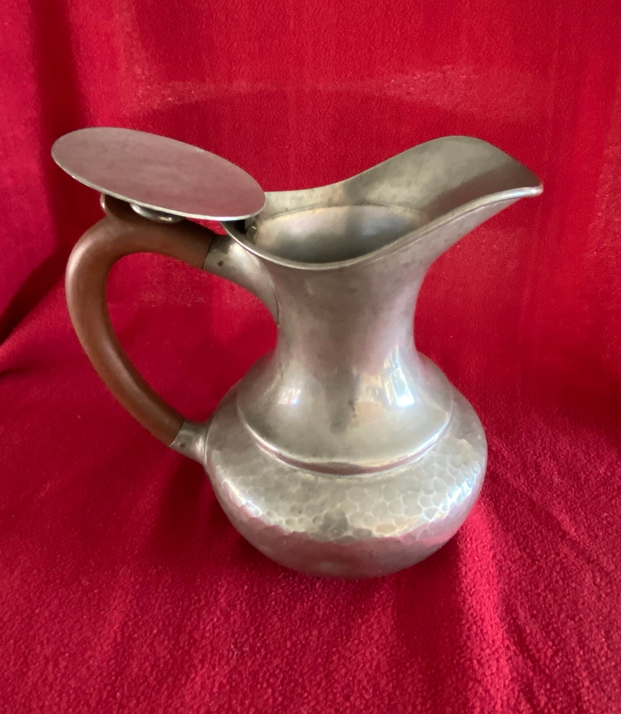 Pitcher Staffordshire England Aesthetic Hot Water Jug Dixon Pewter