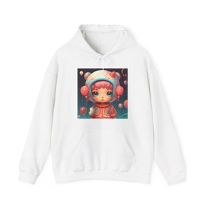 Harajuku Girl Unisex Hooded Sweatshirt Harajuku Girl Sweatshirt Space Harajuku Girl Sweatshirt