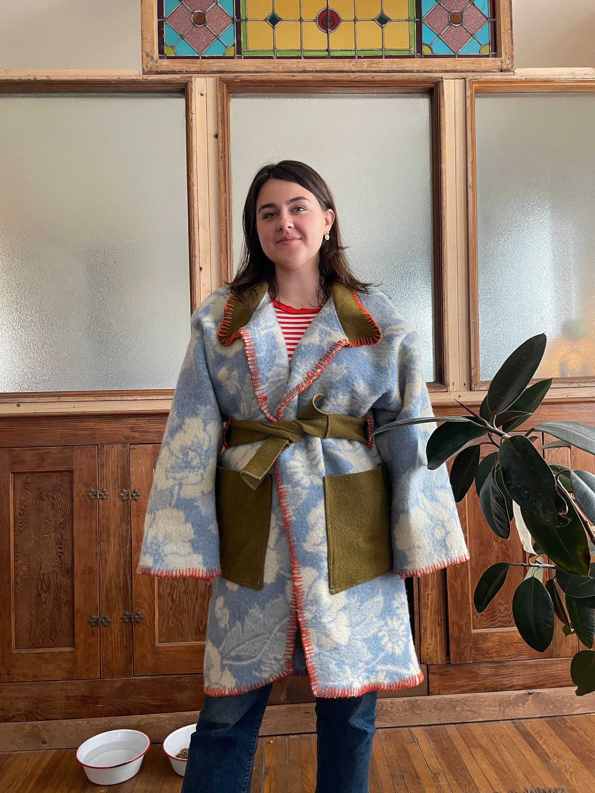 Blanket coat new look hot sale