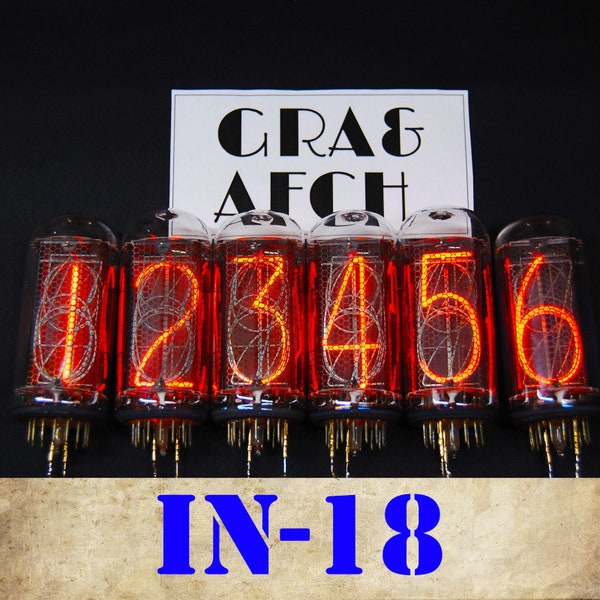 Set of IN-18 Nixie Tubes [6 pcs]