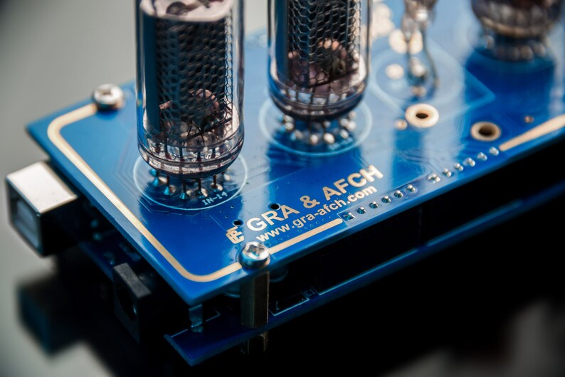 Nixie Clock on IN14 Tubes With Shield NCS314 V2.2 With Arduino uno or