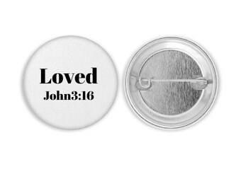 Pin -Back Button | Affirmation Button | Black and White Pin | Customized Pin-Back Button