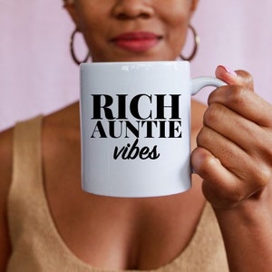 Rich Auntie Vibes/ Gift Ideas/Auntie/Keepsake/Bougie Auntie/Free Shipping