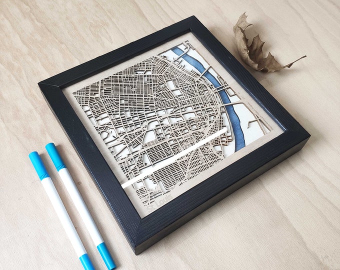 St. Louis Wood Map - Wall Decor