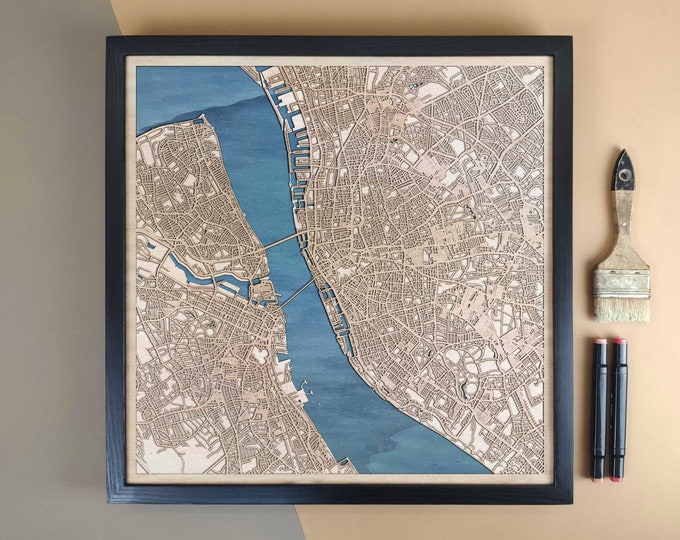 Liverpool Personalized Wooden Map - Home Decor Wall Art Gift