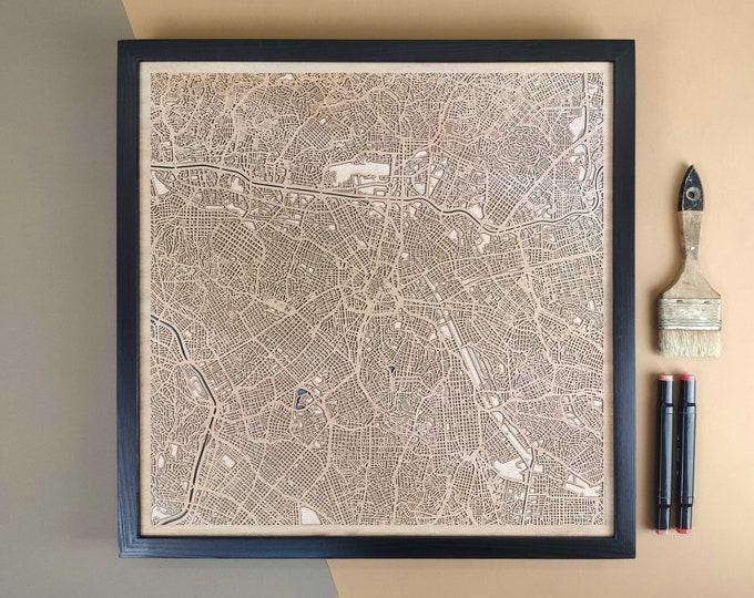 Sao Paulo Personalized Wooden Map - Home Decor Wall Art Gift