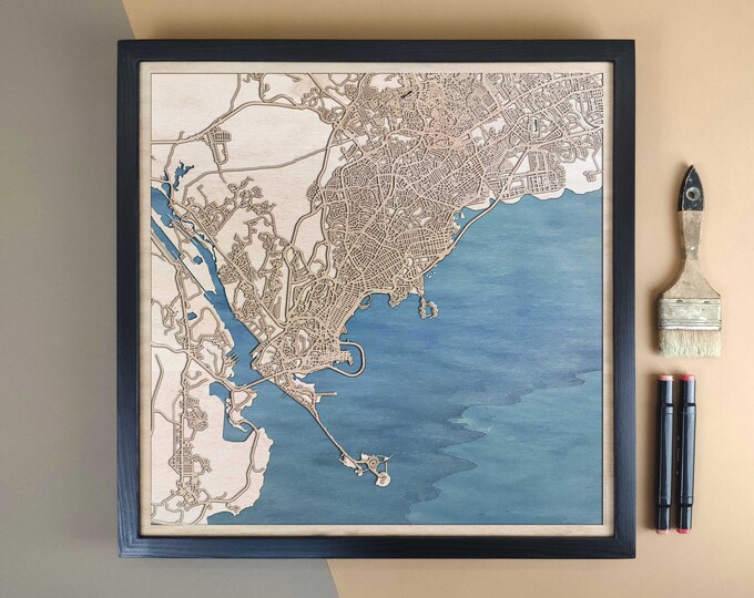 Panama Personalized Wooden Map - Home Decor Wall Art Gift