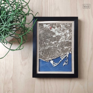 Plan en bois de Toronto - Plan de la ville en 3D