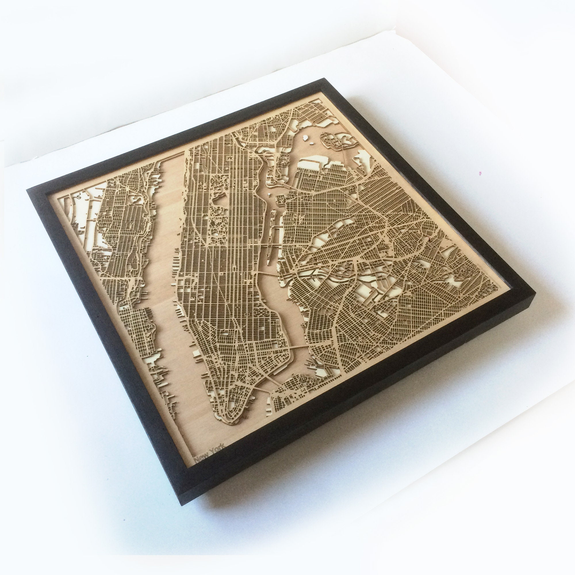 New York City Map United States Watercolor illustrations Art Print Wall Wedding