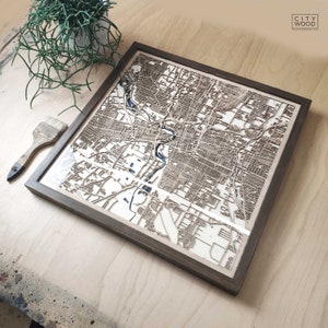 Columbus Wood Map - Wall Decor