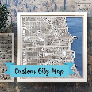 5th Anniversary Gift - Custom Wooden Map -Any City- Unique Wedding Gifts for Couple,Personalized World Map,Bride Engagement Craftsman