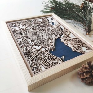 New Haven Wood-kaart - 3D-stadskaart
