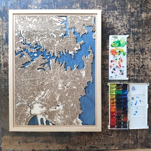 Sydney Wood-kaart - 3D-stadskaart
