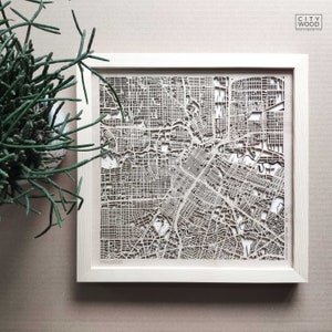 Mapa de Houston Wood - Mapa de la ciudad en 3D