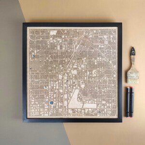 Las Vegas Personalisierte Holz Karte - Wohnkultur Wand Kunst Geschenk