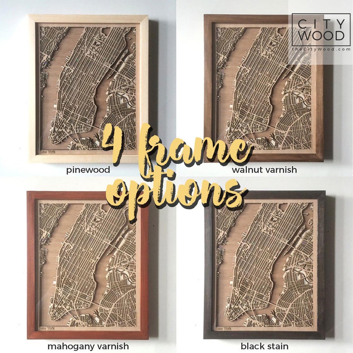 Custom 3d wooden map of Jefferson County,New York,United States