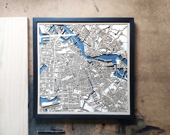 Amsterdam Wood Map - 3d City Map