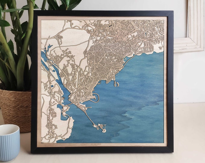 Panama Custom Wood Map - Personalized Art Gift