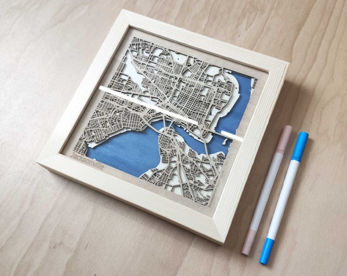 Jacksonville Wood Map - Wall Decor