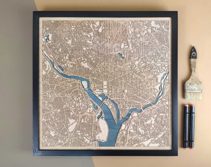 Washington Personalized Wooden Map - Home Decor Wall Art Gift