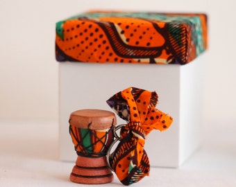 2 Handmade African Drum Keyrings