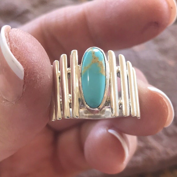 Navajo Sterling Silver Turquoise Ring