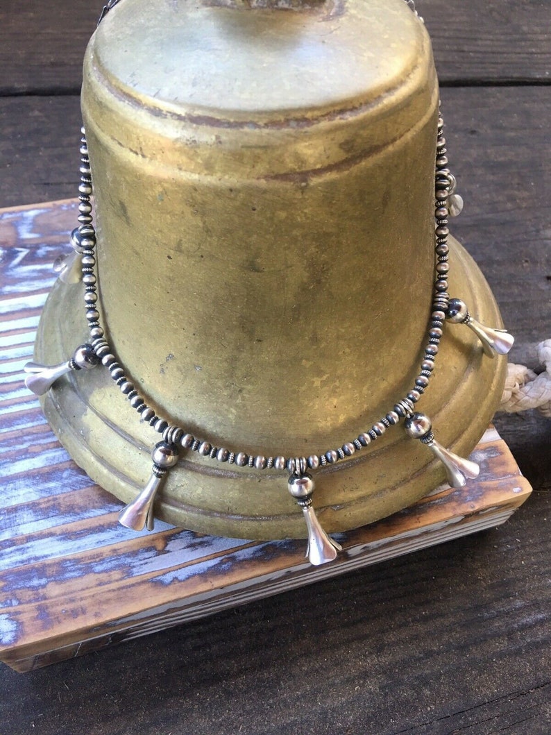 Navajo Sterling Silver Blossom Necklace