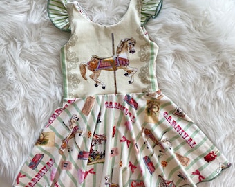 Vintage Karussell Twirl Kleid