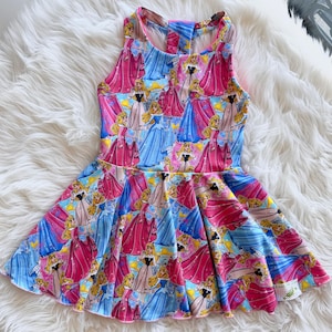 Girls sleepy princess racerback style dress