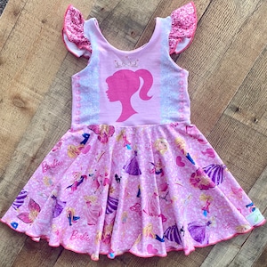 Material girl doll twirl dress