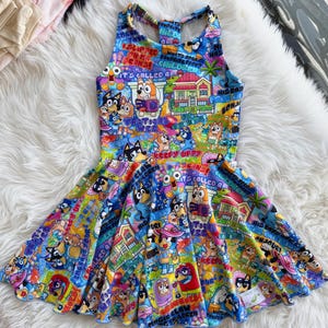Blue Dog Raceback Dress