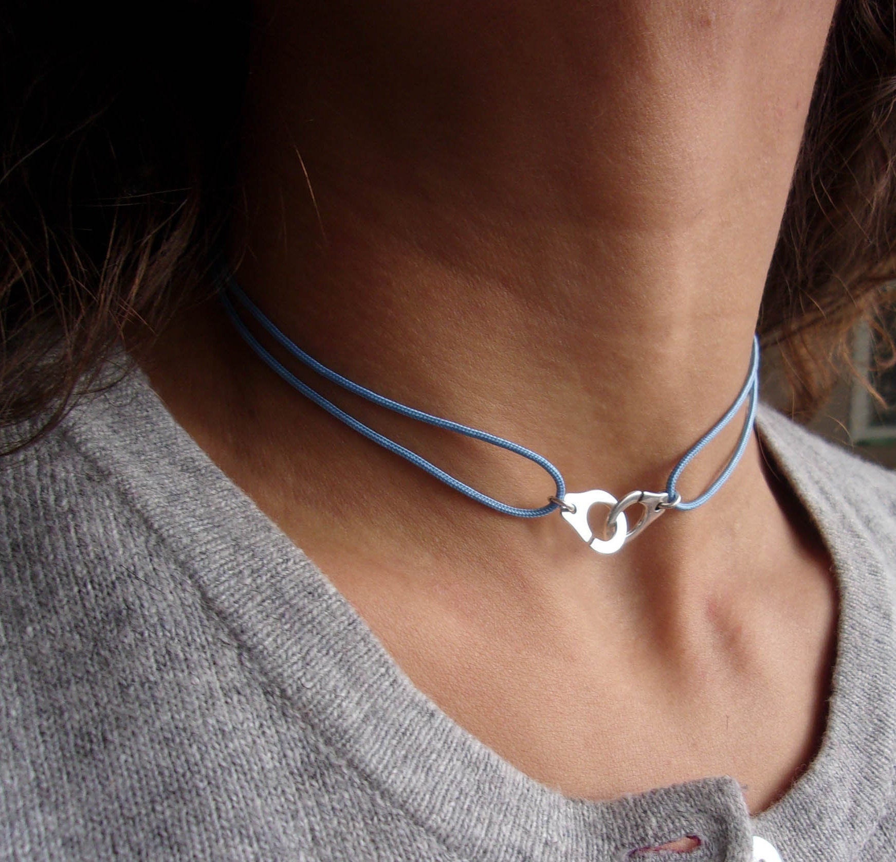 Handcuff choker sale necklace