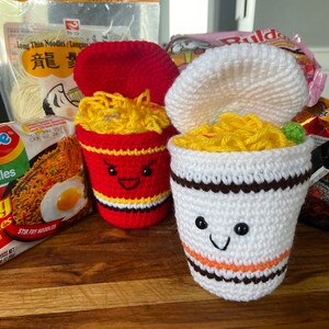 Super Cute Crochet Ramen Cups